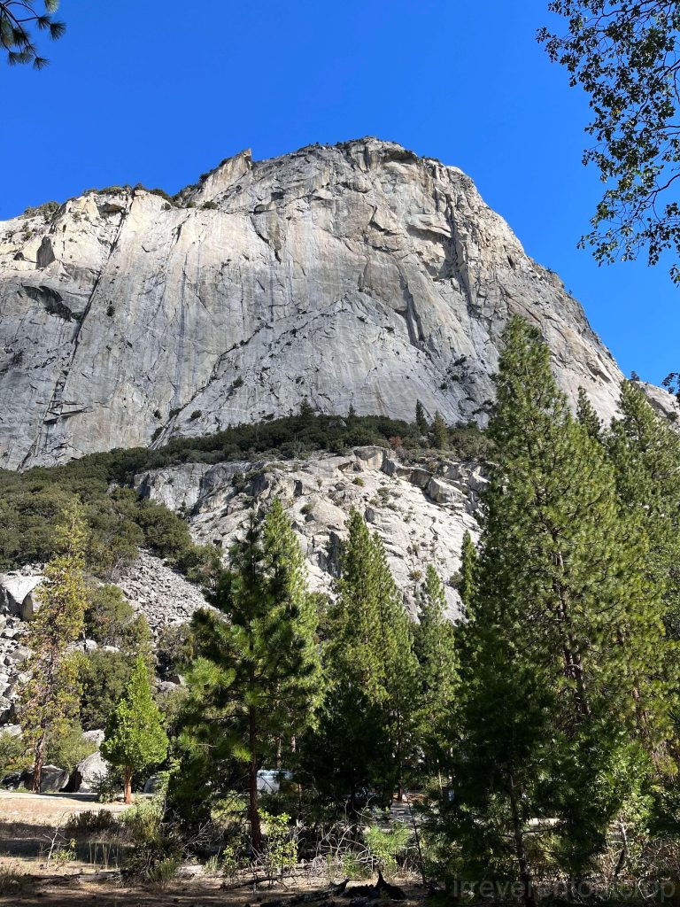 Large granite cliffs