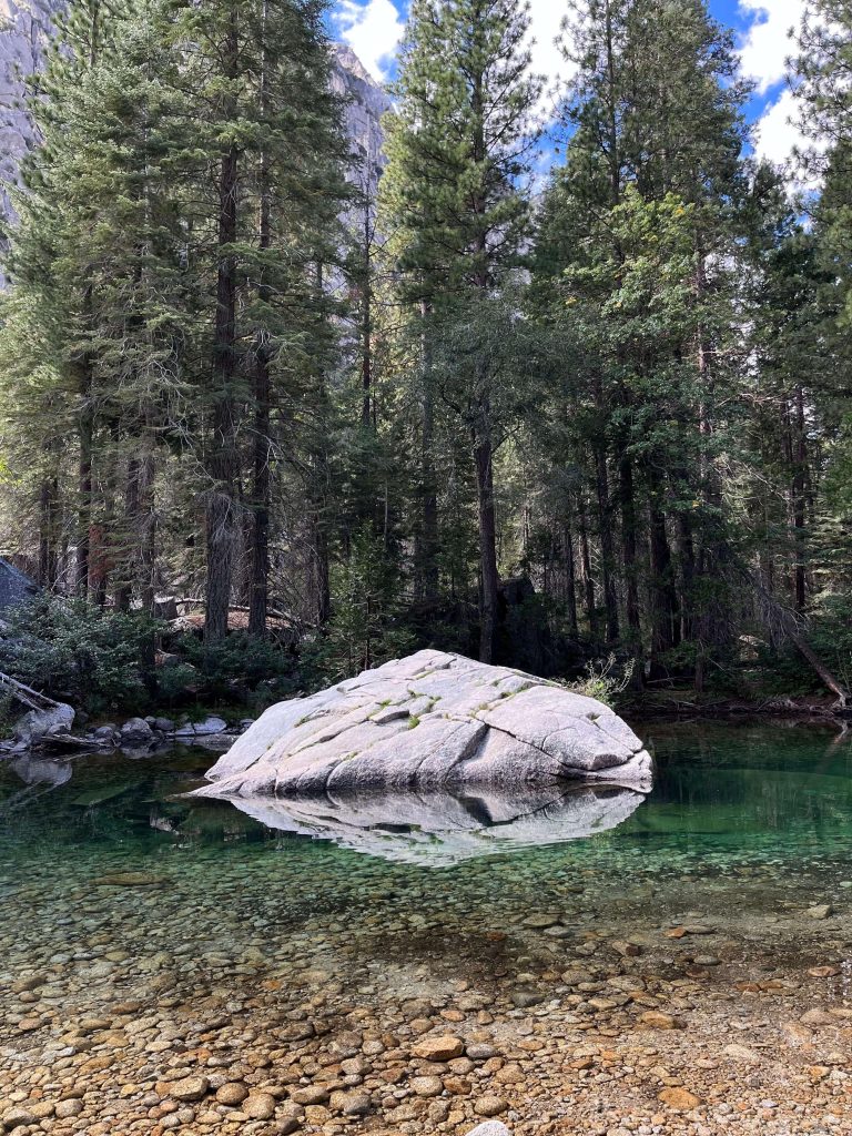 crystal-clear water with vibrant hues