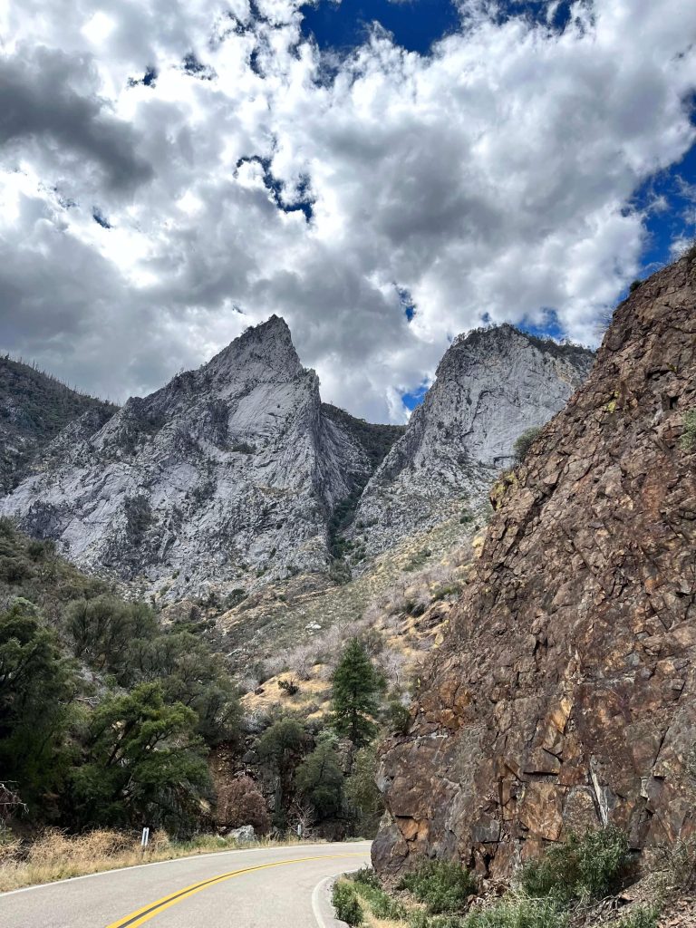 high mountains marble - a kind of metamorphic rock - appeared abruptly after a turn