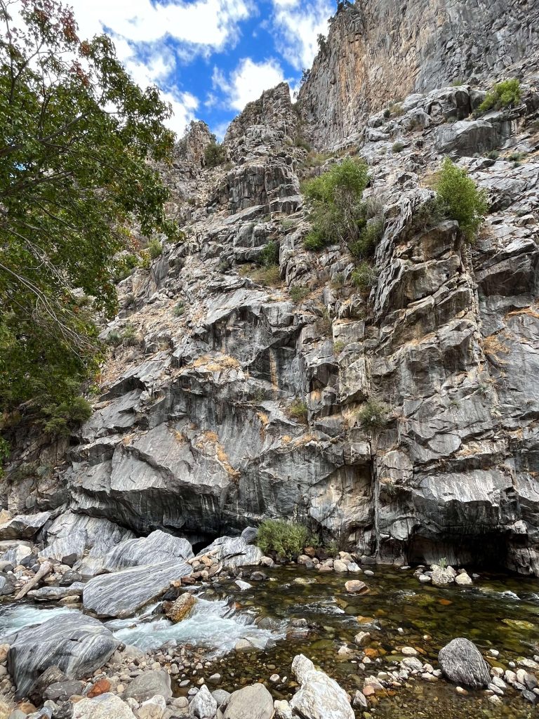 marble cliffs and rocks