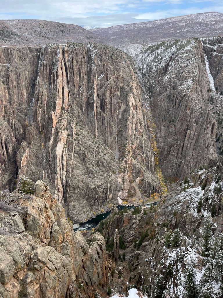 Cliffs of the south and north sides weather in different rates.