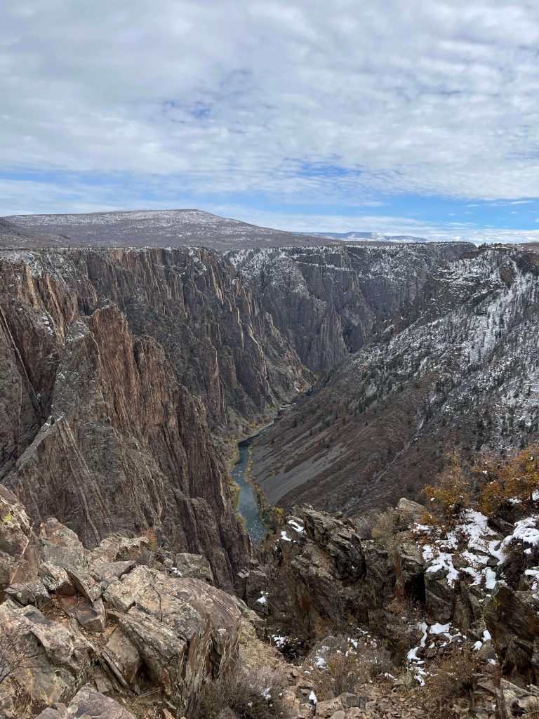 Cliffs of the south and north sides weather in different rates.